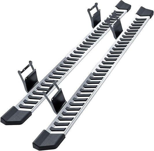 COMNOVA Pair Running Board Nerf Bar Compatible with 2015-2025 Ford F150 Super Cab（3/4 Size Rear Doors） Rocker Slider Side Steps, Width 6 Inches V Style with OE Style Brackets.