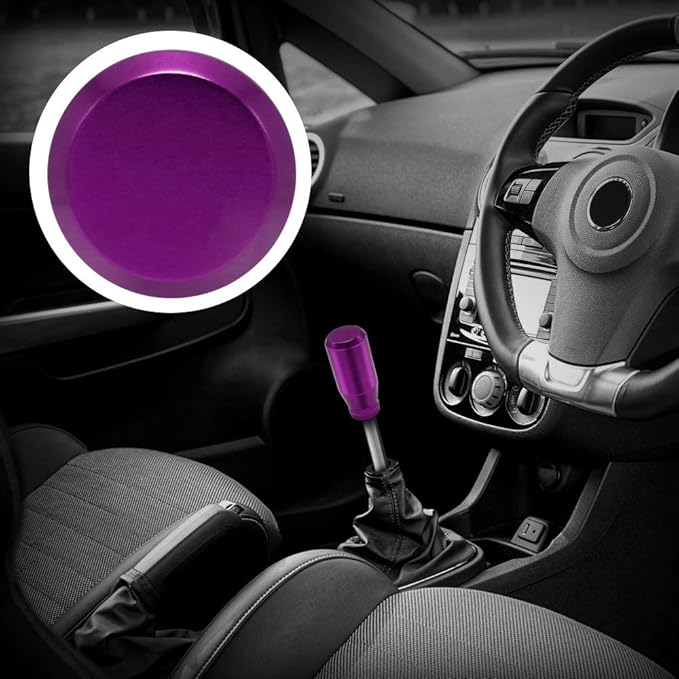 (Purple) Weighted Manual Universal Automatic Gear Shifter Shift Knobs with 4 Adapters Fit Compatible with Manual Cars Most Automatic Cars