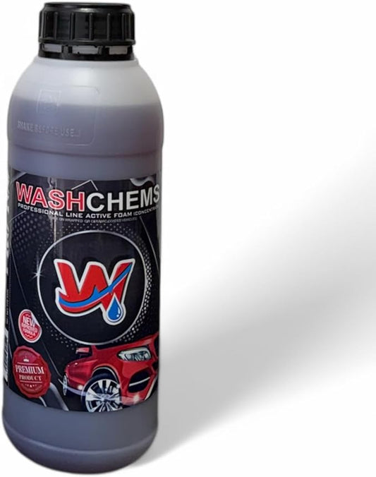 Wash Chems Pro 100 Touchless Car Wash Detergent Soap Concentrate No Brushing 32 Oz (Heavy-Duty) Commercial Grade Professional Auto Active Foam Cleaner