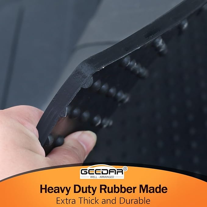 GEEDAR Rubber Bed Mat Compatible with 2024 2025 Toyota Tacoma 5Ft Heavy Duty Truck Bed Mat for Toyota Tacoma 5ft Truck Bed Liner, Heavy Duty Pickup Bed Accessories Cargo Mat