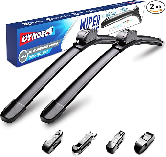 Wiper Blades, Windshield Wipers, 26'' + 20'' Wiper Blades for Volvo V70 2008-2010, XC60 2010-2017, Ford Taurus 2010-2019 All-season Automotive Replacement Windshield Wiper Blades (Set of 2)