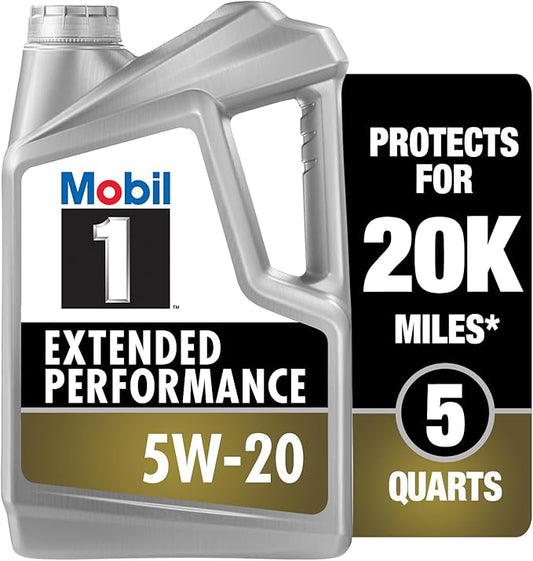 Mobil 1 Extended Performance Full Synthetic Motor Oil 5W-20, 5 Quart