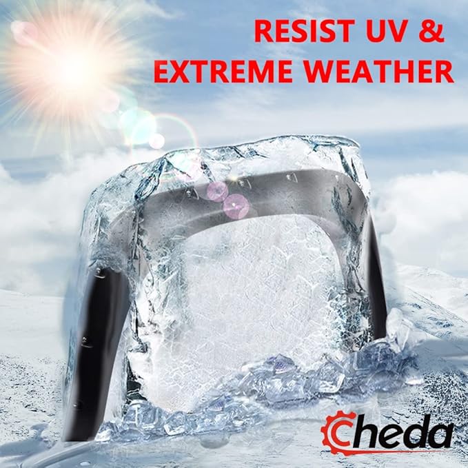 CHEDA Pocket Rivet Style Fender Flares Compatible with 1999 2000 2001 2002 2003 2004 2005 2006 2007 F250 F350 Ford Super Duty 4pcs