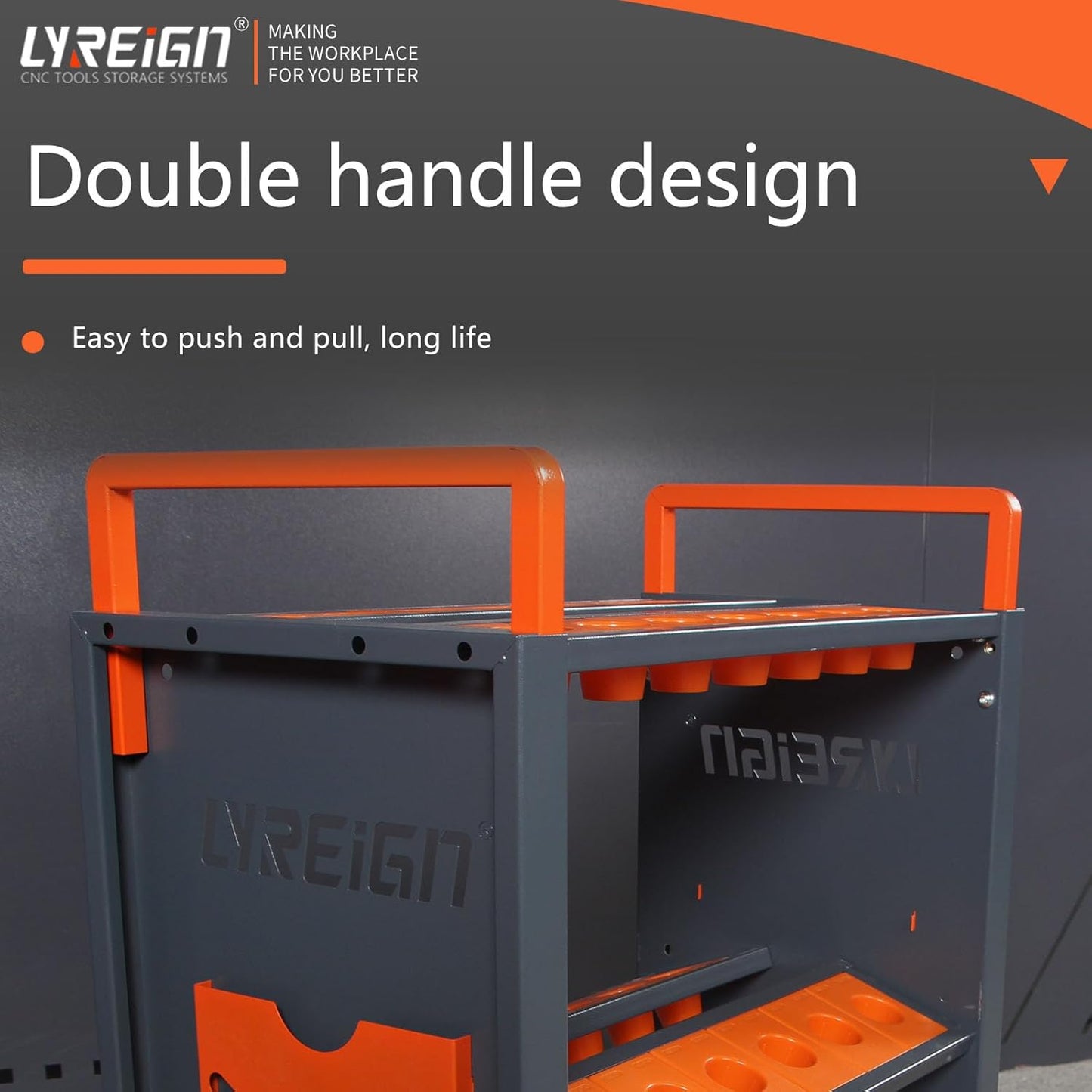 Mobile CNC Tool Storage Cart, CNC Tool Holder Utility Carts with Wheels, CNC Trolley is Suitable for Warehouses Storehouse Factory Garage