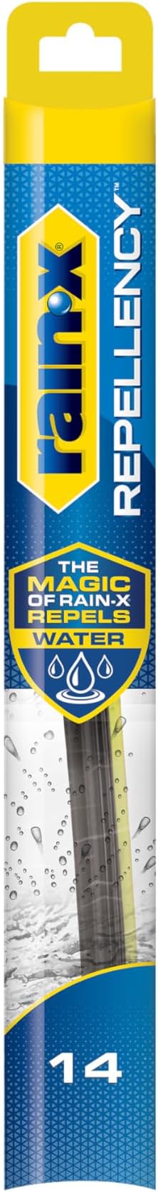 Rain-X 810314 Repellency Water Repellent Wiper Blades, 14" Windshield Wiper,New & Improved Version of Latitude Wiper Blades w/Water Repellency Formula [Amazon Exclusive]