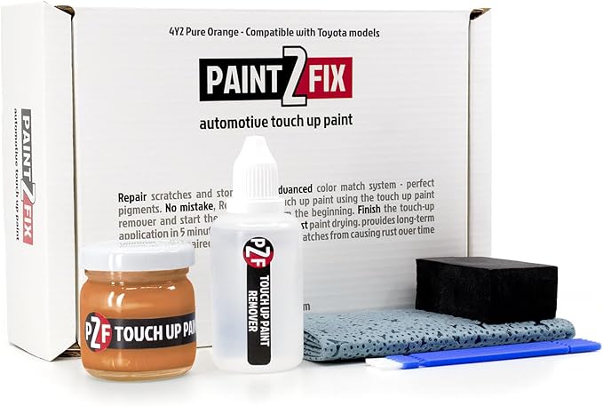4Y2 Pure Orange | Mandarin Pop | Mandarina Touch-Up Paint Kit for Scratches and Chips - Compatible with Toyota Models