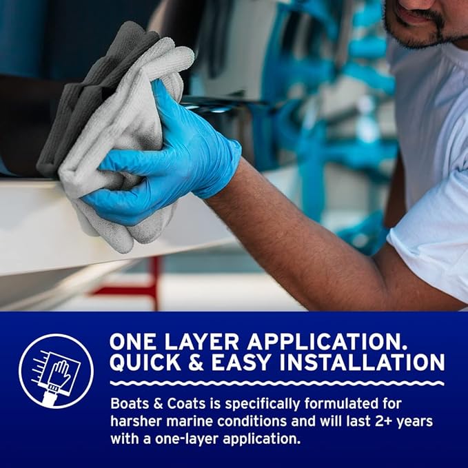 Ethos Boats & Coats (100ml) - Ceramic Coating for Boats Protective Graphene Coating For Boats, Yachts, Powerboats and Jet Skis Ultimate Ceramic Protection UV Protection, Dirt and Dust Repellence