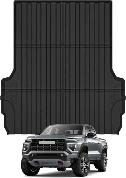 AUXKO All Weather Truck Bed Mat for Chevrolet Chevy Colorado & GMC Canyon 2025 2024 2023 5FT Bed Vehicle Cargo Liner Colorado Canyon Accessory