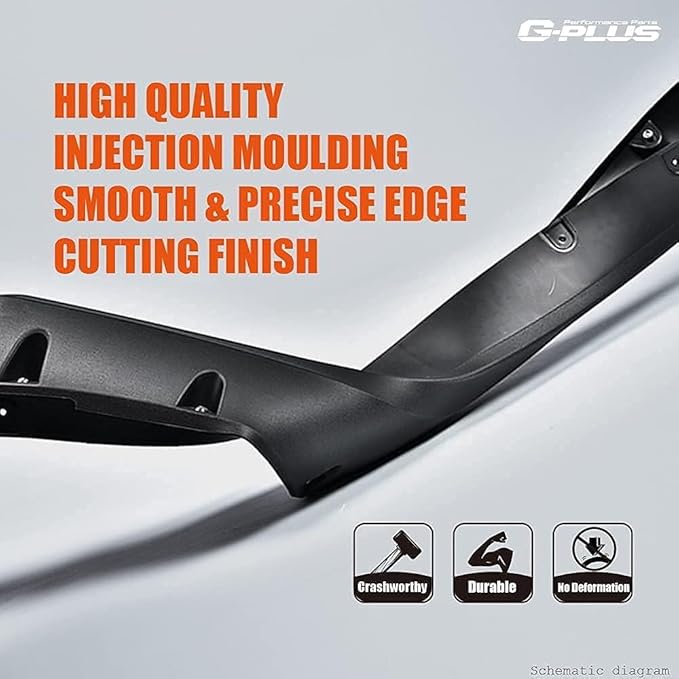 G-PLUS Fender Flares Compatible with Chevy Silverado 1500 2007-2013/Fit Silverado 2500HD 3500HD 2007-2014 Fleetside 78.0"/97.6" Long Bed Factory Style Textured Wheel Cover Trim Protector 4pcs