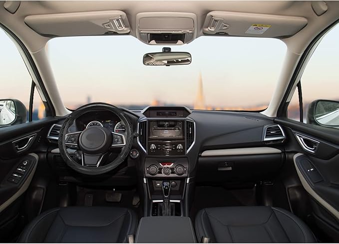 GIANT PANDA Steering Wheel Cover for Subaru Forester, Car Steering Wheel Cover for Subaru Outback and Crosstrek - Gray