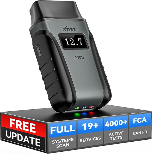 XTOOL Anyscan A30D OBD2 Scanner Diagnostic Tool Wireless, Bidirectional Scan Tool with Lifetime Updates & 19 Resets, Crank Sensor Relearn, Full System Diagnostics, Car Code Reader for iPhone/Android