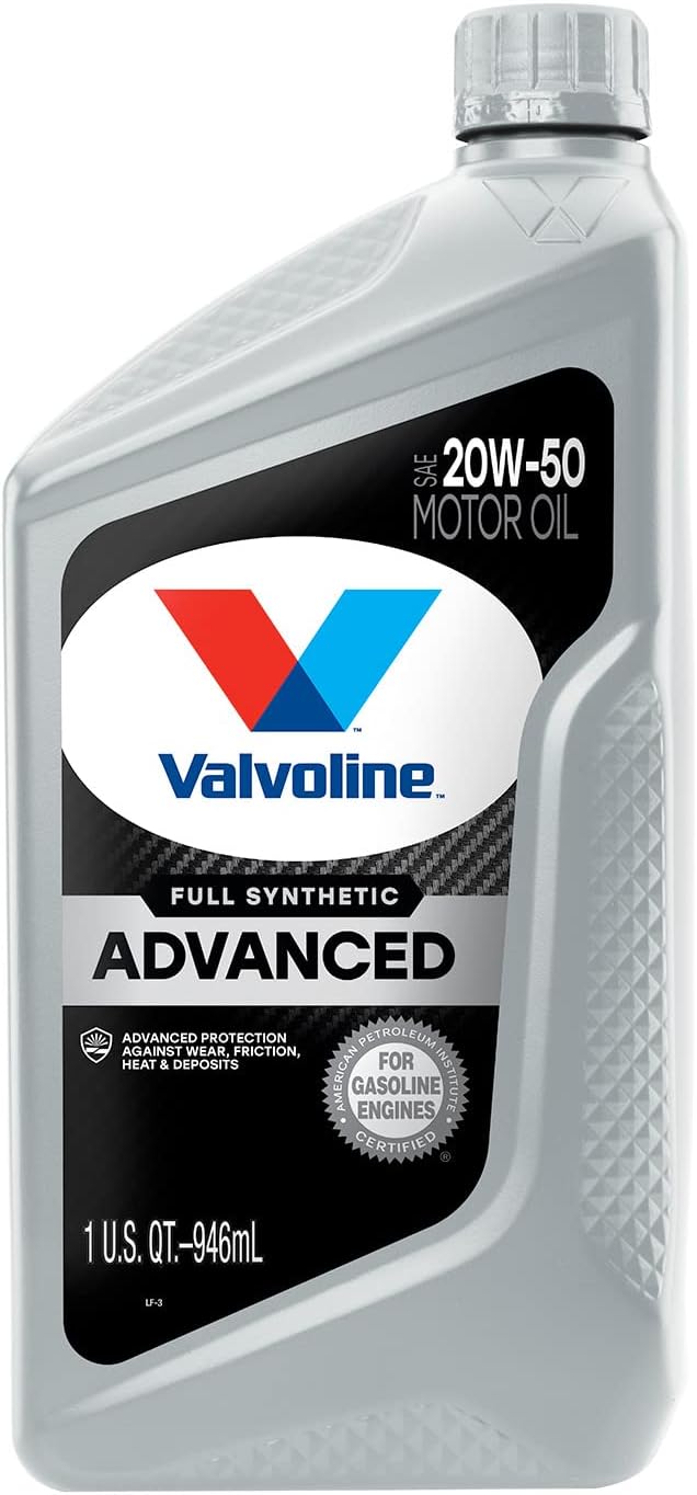 Valvoline Advanced Full Synthetic SAE 20W-50 Motor Oil 1 QT
