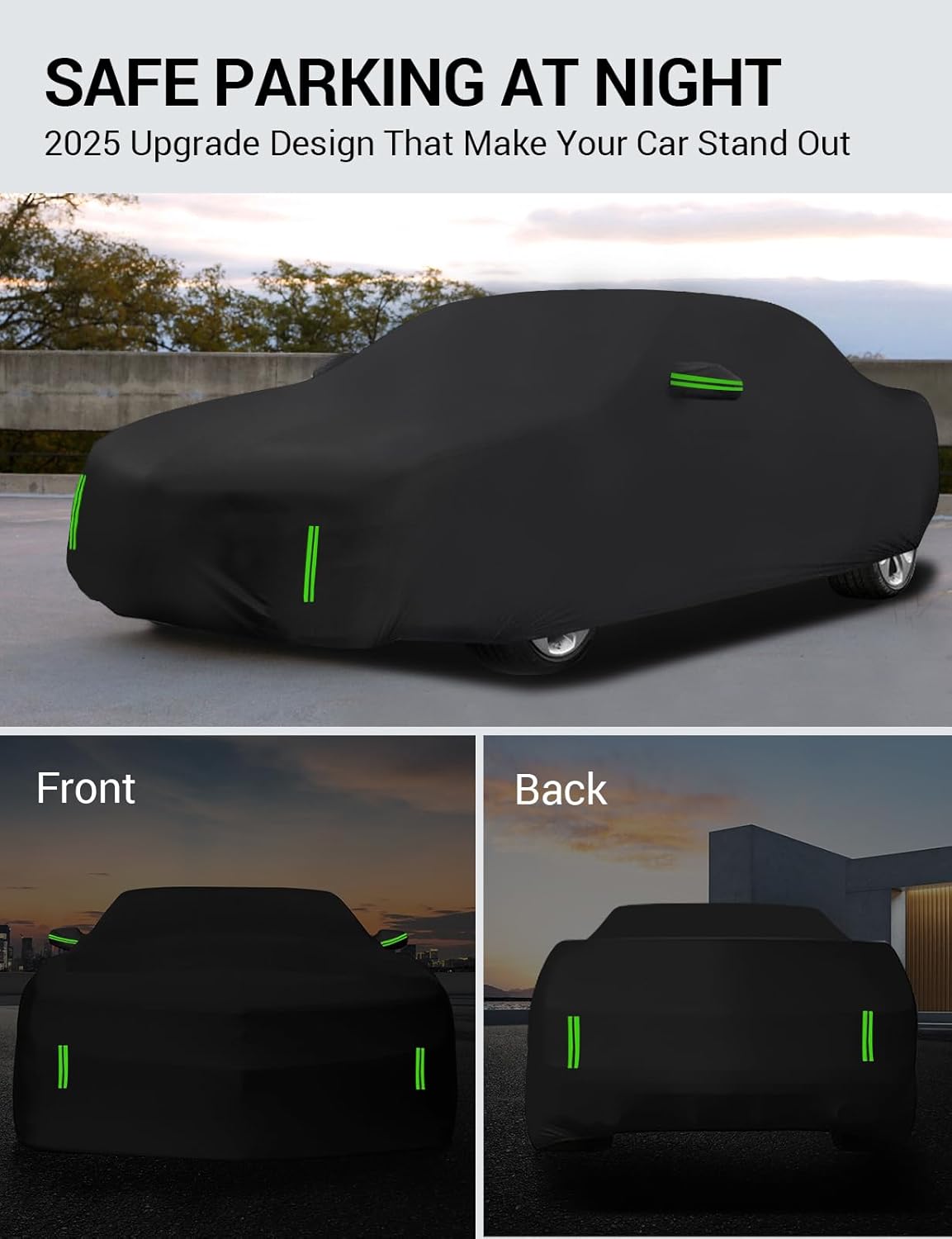 Proadsy 2025 Upgrade Car Cover Custom Fit for 2024 2025 Kia K4, Waterproof All Weather for Automobiles, Full Exterior Cover Rain Snow Sun Protector Indoor Outdoor Car Cover