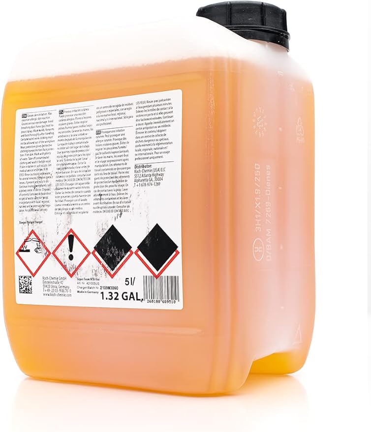 KOCHCHEMIE Super Foam - Alkaline pH Foamy Soap, Easy Rinse Off, Fruity Aroma, Can Be Used In Spray Guns (5 Liters)