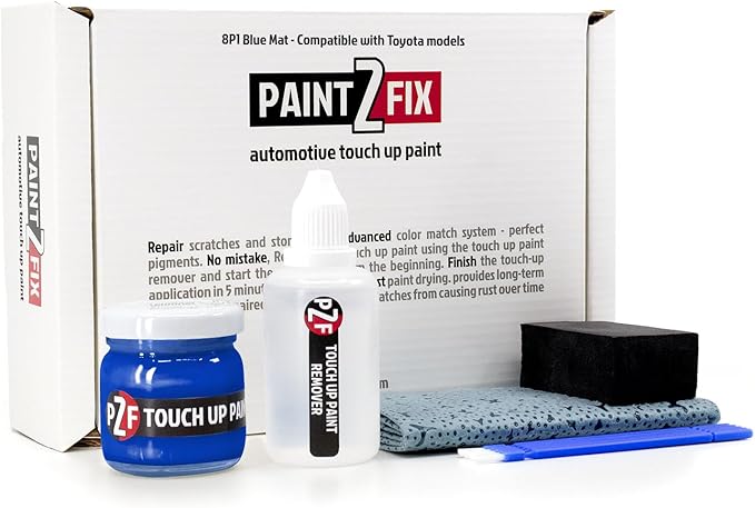 8P1 Blue Mat Touch-Up Paint Kit for Scratches and Chips - Compatible with Toyota Models