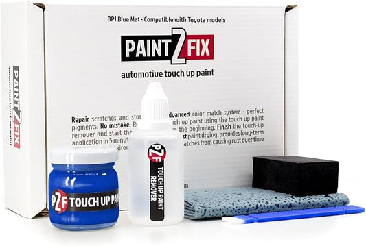 8P1 Blue Mat Touch-Up Paint Kit for Scratches and Chips - Compatible with Toyota Models