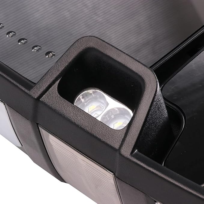 ECCPP Towing Mirrors Tow Mirrors With 2207-2014 For Chevy Silverado For GMC Sierra All Models Power Adjusted Heated Led Turn Signal Running Width Light Chrome Pickup Truck