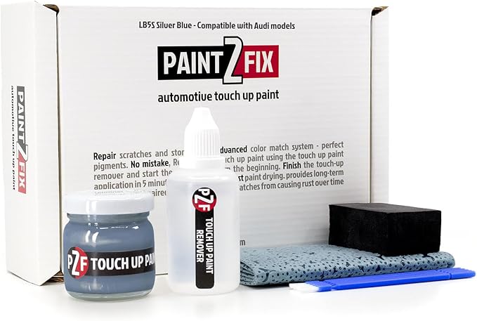 LB5S Silver Blue | Silber Blau Touch-Up Paint Kit for Scratches and Chips - Compatible with Audi Models