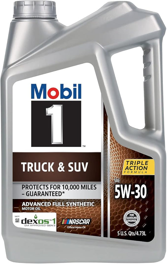 Mobil 1 Truck & SUV Full Synthetic Motor Oil 5W-30, 5 Quart