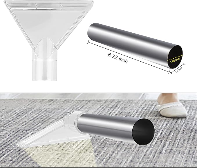 Carpet Vac Extractor Attachment-Tool - Cleaning Vacuum Clear Upholstery Car Detailing Turn Shop Vac into an Extractor
