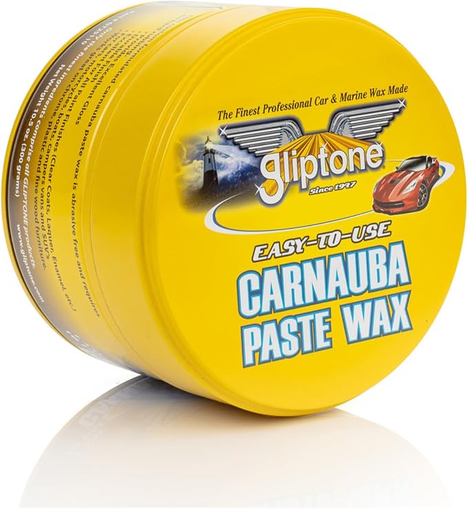 Gliptone Carnauba Paste Wax, Easy-To-Use for Car & Marine, Maximum Surface Protection and Superior Shine