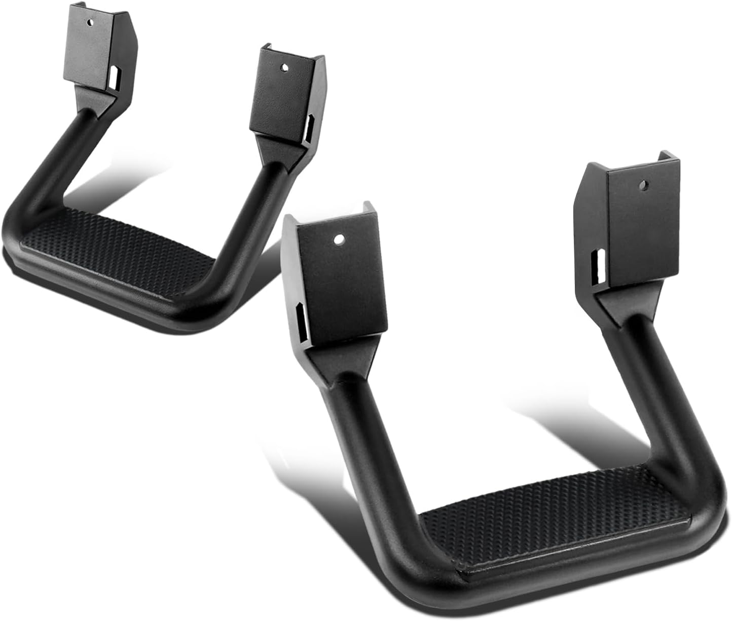 Auto Dynasty Universal Side Step for Pickups & Trucks, Aluminum, Black Coated, Set of 2