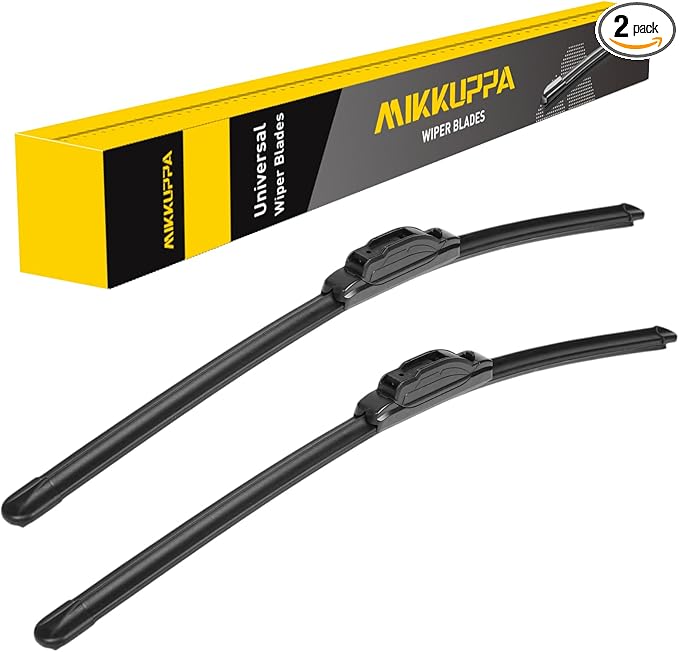 MIKKUPPA 21"+21" Windshield Wipers Blades Replacement for 2007-2017 Jeep Patriot, 1999-2010 Grand Cherokee, 1999-2010 VW Beetle, U/J HOOK All Season Wiper Blades(Pack of 2)