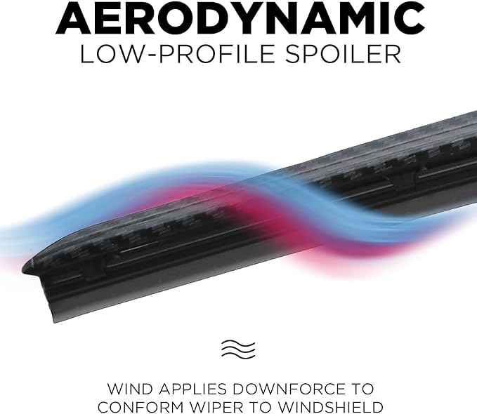 ClixWipers 24" + 20" (Set of 2) Black Carbon Fiber All Weather Premium Automotive Replacement Windshield Wiper Blades, Passenger and Driver Side Winter Wiper Blades for Various Car Models