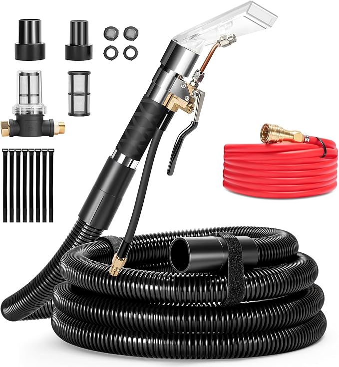 Extractor Attachment Kit for Shop Vac, Rip Clean Extractor Kit with Wand Hose Adapter Fit Carpet Sofa Car Cleaning for Home and Auto