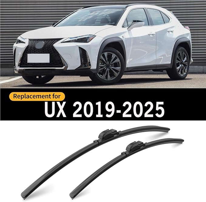 Front and Rear Windshield Wiper Blades, 3 Pcs Front and Back Windshield Wipers Blades Replacement for Lexus UX 250h 300h 2019-2025, 26" 16" 12", Car Window Wiper Blades from 2019 to 2025