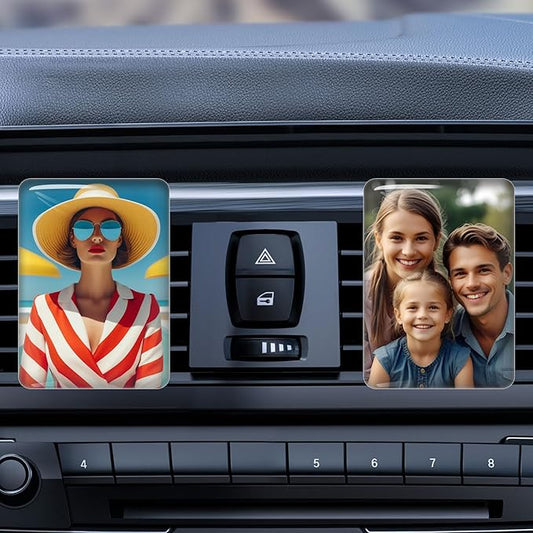 Personalized Car Air Vent Clip with Your Photo and Text,Custom Different Scents Car Air Vent Clip,Interior Decoration,Decorative Accessories