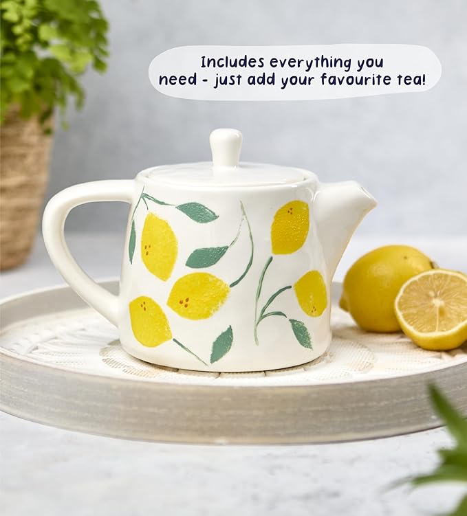 Pott’d Paintables Paint-a-Teapot Kit, DIY Pottery Painting Kit for Adults with Teapot, Paints, Brushes, Sponges, Palette and Guide, Craft Kit for Beginners, Ideal for Tea Lovers and Handmade Gifts