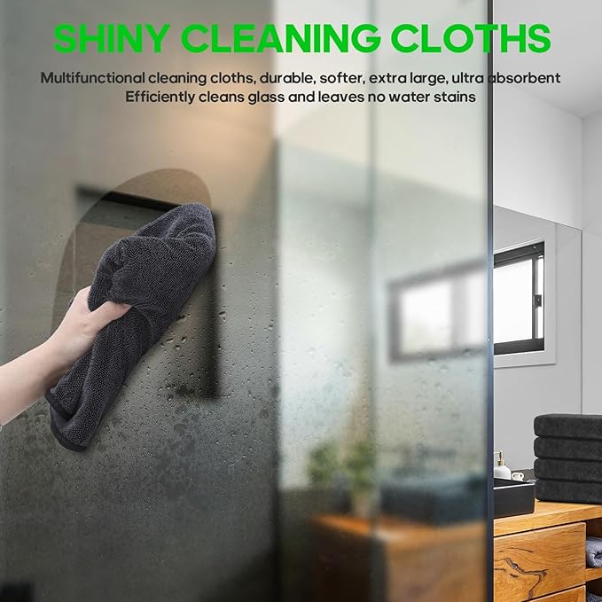 PBHEPJ 2 Pack Microfiber Towels (36"x 24") Extra Large Ultra Absorbent Drying Towel for Cars and Trucks, Without Streaks, Scratches, or Water Spots