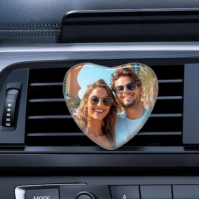 Personalized Car Air Vent Clip with Your Photo and Text,Custom Different Scents Car Air Vent Clip,Interior Decoration,Decorative Accessories