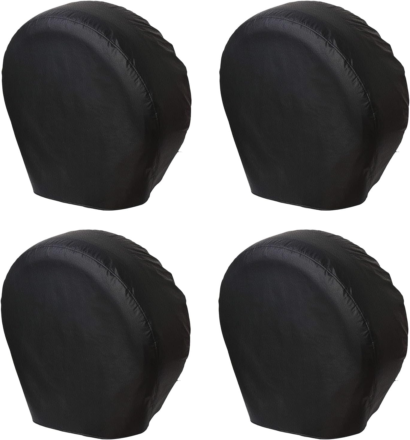 RV Tire Covers 4 Pack, Tough Waterproof Wheel Protector for Camper, Truck, Motohome, SUV, Car, Boat Trailer, Universal Fits Tire Diameters 36-39 inches, Black