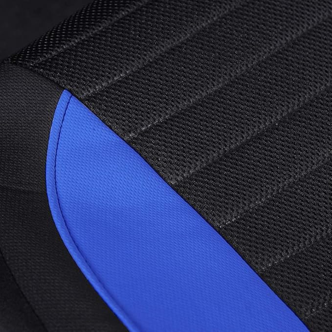 AUTOYOUTH Car Seat Covers - Bucket Seat Cover Seat Achieve The Perfect Combination of Style and Protection with Universal Fit Seat Covers for Sedan, Truck, SUV(Black Blue)…