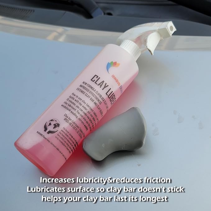 Car Clay Bars Auto Detailing 10 Pack with Lubricant Tablets 8 Pack, Include Portable Spray Bottle and Micro-Fiber Towel, for Car Wash Detailing Clean(10x50g
