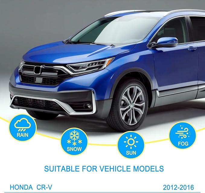 CJPPPZIW® Windshield Wipers-26 Inch+16 Inch+13 Inch Replacement for 2012 2013 2014 2015 2016 Honda CR-V CRV Wiper Blades for My Car,Quality Front and Rear Wiper Blades(Pack of 3)