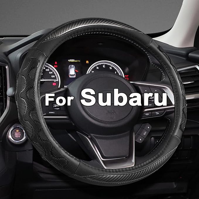 GIANT PANDA Steering Wheel Cover for Subaru Forester, Car Steering Wheel Cover for Subaru Outback and Crosstrek - Gray