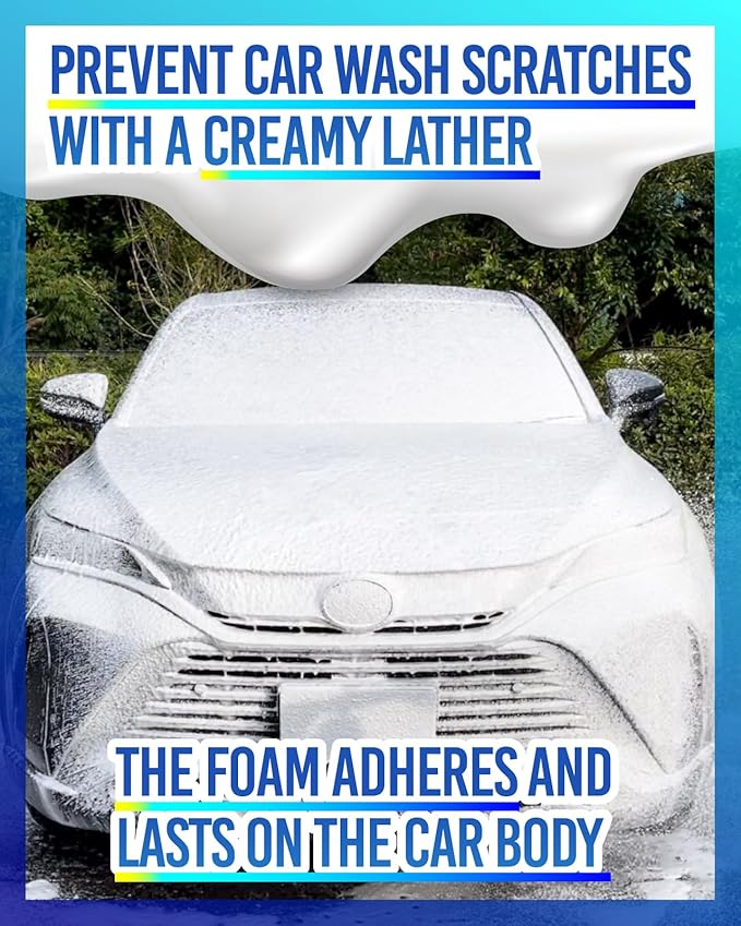 MJJC Foam (128 fl oz) Ultimate Snow Foam Car Wash Soap Specialized Car Shampoo for Foam Cannon and Pressure Washer, Safe for Cars (pH Neutral, 10x Concentrated) lime mint scent