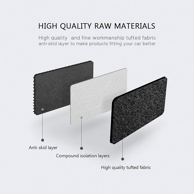 Floor Mats Compatible with 2008-2015 Chevrolet Cruze, 2016 Cruze Limited, Black Nylon Flooring Protection Interior Carpets by IKON MOTORSPORTS, 2009 2010 2011 2012 2013 2014 2015