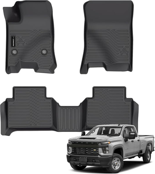 Auxko All Weather Floor Mats Fits for 2025 2024 2023 Chevrolet/Chevy Colorado & GMC Canyon Liners Accessories Odorless Anti-Slip Floor Mats Colorado & Canyon Liners