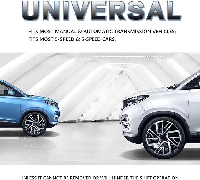 Round Ball Shift Knob 5 6 Speed Carbon Fiber Gear Shifter Knob for Manual Automatic Vehicles with Adapters M12x1.25 M8x1.25, M10x1.25, M10x1.5 (Black)