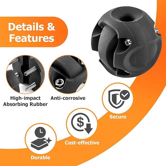 WeiSen 4500lb 12V ATV UTV Electric Winch Kit w/ 1/4" Synthetic Line, Winch Roller Fairlead & Link Stopper for Off Road Trailer Towing