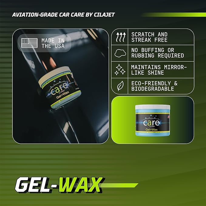Care Gel-Wax 26 Oz. - Long-Lasting Vehicle Paint Protection With Deep Shine - Non-Hazardous Car Care for Cars, Trucks, Motorcycles, and Boats