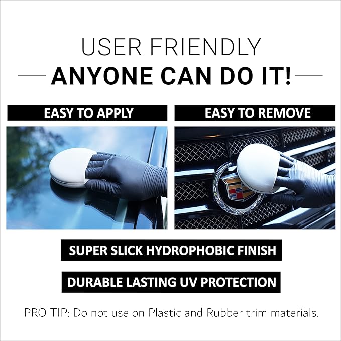 CAR GUYS Liquid Wax | Advanced Car Wax | Superior Protection with a Carnauba Shine | For all Paint Colors and Excellent Black | 8 Oz Kit