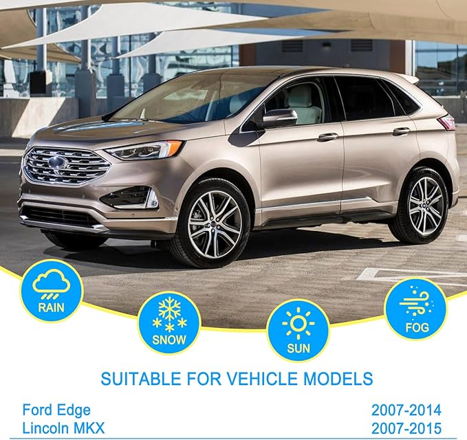 CJPPPZIW® Windshield Wipers-26 Inch+20 Inch+14 Inch Replacement for 2007-2014 Ford Edge/2007-2015 Lincoln MKX Wiper Blades for My Car,Quality Front and Rear Wiper Blades(Pack of 3)