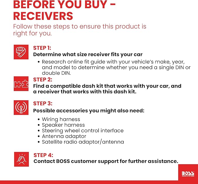 BOSS Audio Systems BV9364B Car Stereo DVD Player - Double Din, Bluetooth Audio/Hands-Free Calling, 6.2 Inch Touchscreen LCD Monitor, MP3 Player, CD, DVD, USB Port, SD, AUX Input, AM/FM Radio Receiver