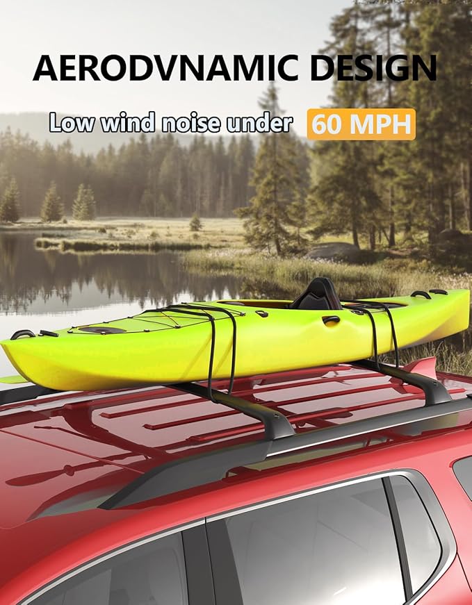 Tuyoung All Aluminum Roof Rack Cross Bars Compatible with Honda Passport 2026 with Raised Side Rails, 260lbs Lockable Heavy Duty Roof Rails Crossbars Cargo Carrier Luggage Kayak Accessories