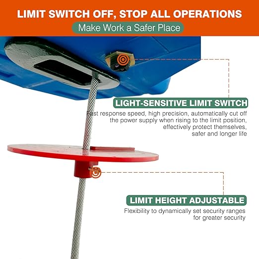 3 in 1 Electric Hoist Winch,1100LB 1500W Portable Power Winch Crane,110V/120V Electric Winch Crane with Manual Wire Wireless Remote Control,26FT Lifting Height,for Towing,Warehouse,Factories